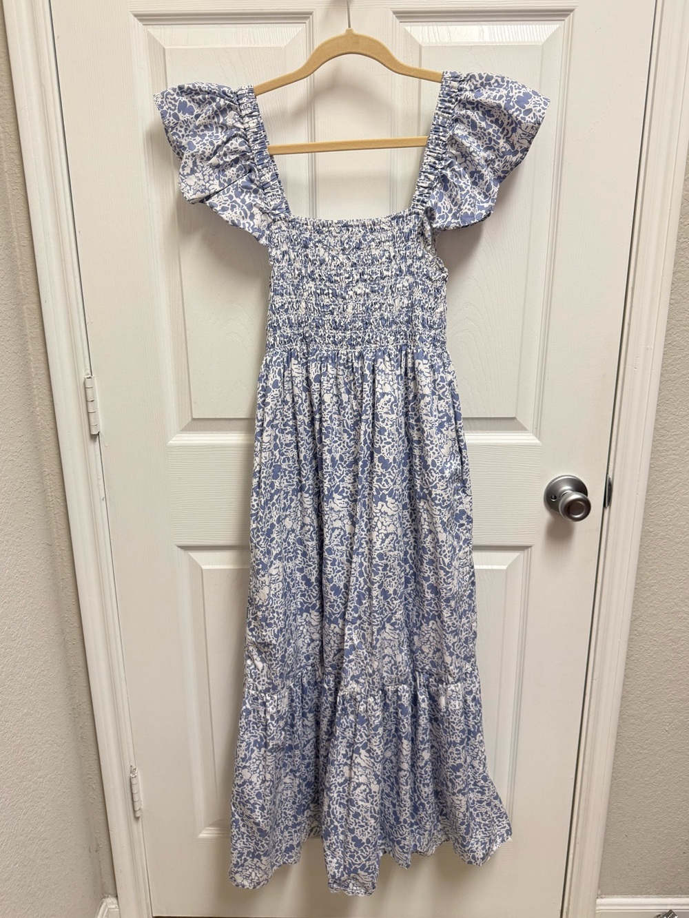 O.P.T Blue Spotted Maxi Nap Dress - Picture 14 of 14